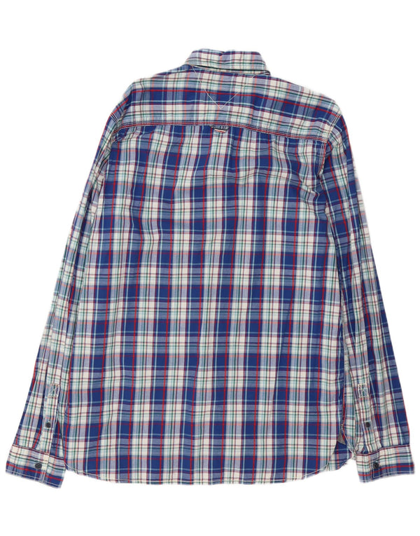 Tommy Hilfiger Mens Shirt 2XL Blue Check Cotton
