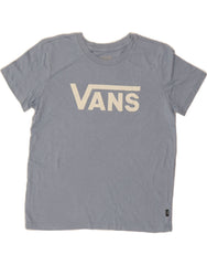 VANS Womens Graphic T-Shirt Top UK 14 Medium Blue