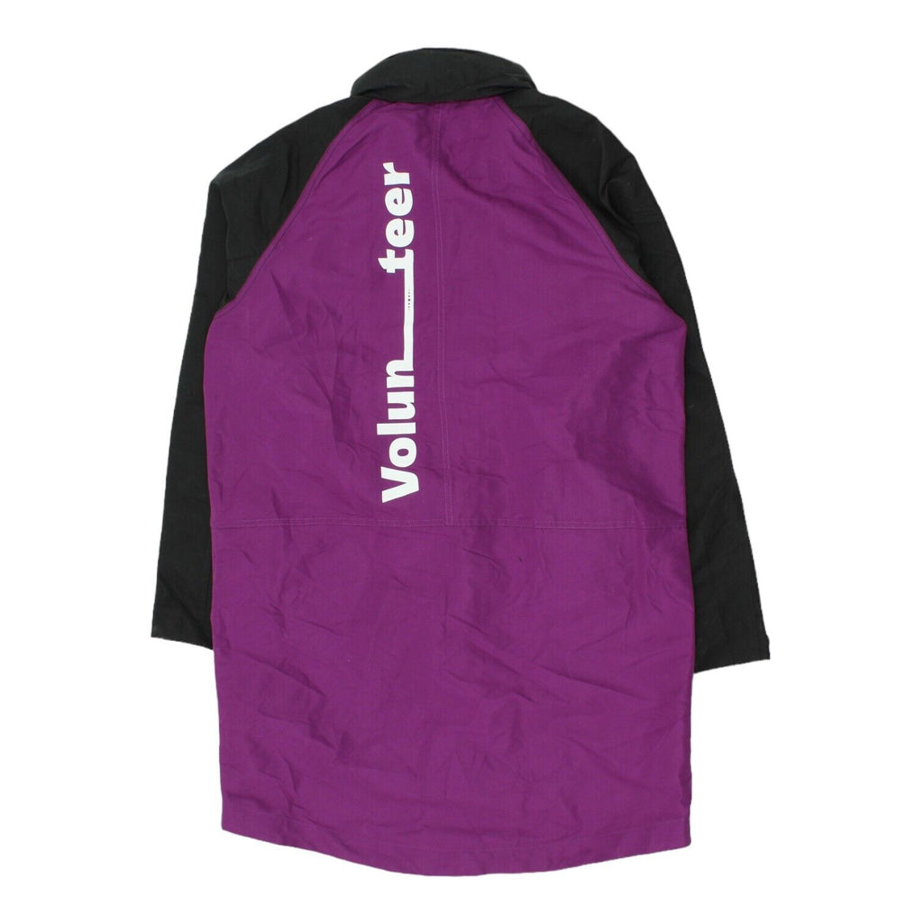Qatar 2022 FIFA World Cup Adidas Mens Purple Black Volunteer Jacket | Football | Vintage Messina Hembry | Thrift | Second-Hand Messina Hembry | Used Clothing | Messina Hembry 