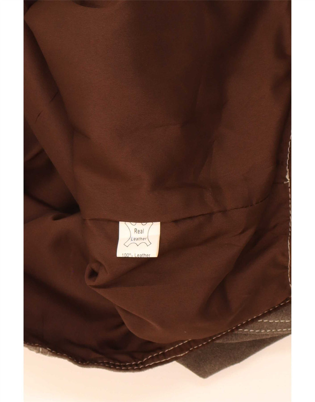 Vintage Mens Suede Waistcoat Medium Brown Leather