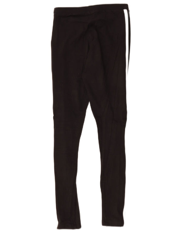 Adidas Womens Graphic Leggings UK 6 XS Black Cotton