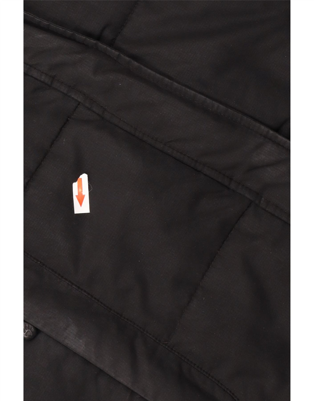 Jack Wolfskin Womens Hooded Padded Coat UK 12/14 Medium Black Polyester