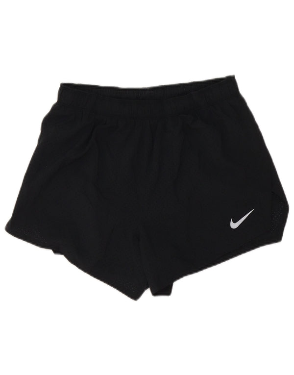 Nike Womens Dri Fit Sport Shorts UK 12 Medium  Black Polyester