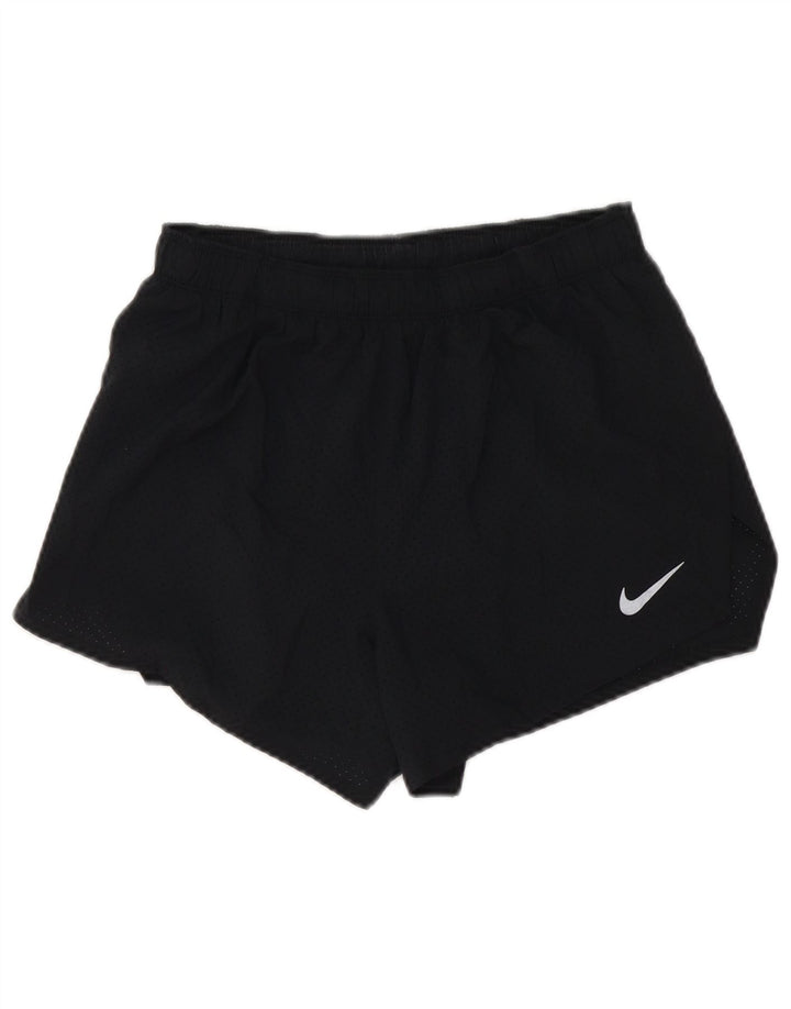 Nike Womens Dri Fit Sport Shorts UK 12 Medium  Black Polyester