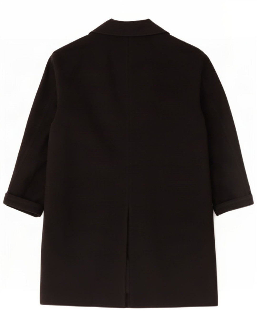 Topshop Womens Oversized Overcoat UK 14 Large Black Cotton