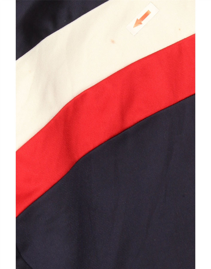 Champion Mens Tracksuit Top Jacket Medium Navy Blue Colourblock Polyester