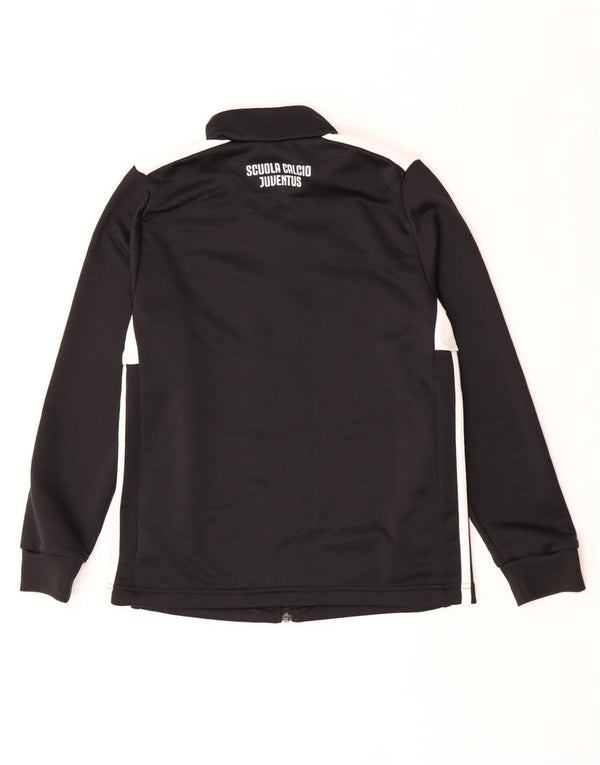 Adidas Boys Juventus Tracksuit Top Jacket 13-14 Years Black Colourblock