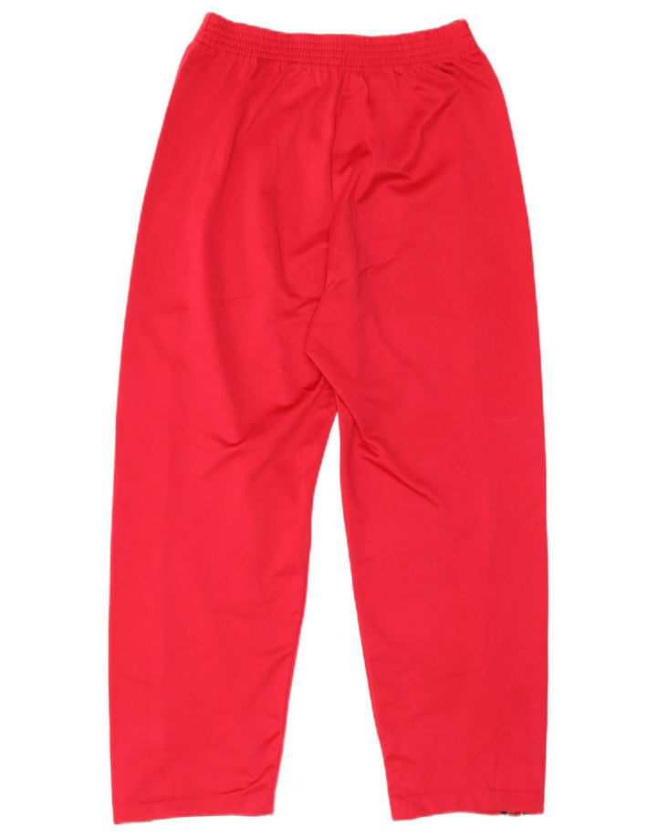 CHAMPION Womens Crop Graphic Tracksuit Trousers UK 16 Large Red Polyester