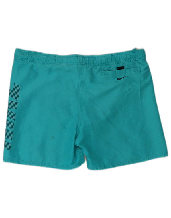 Nike Mens Graphic Swimming Shorts Medium Blue Polyester