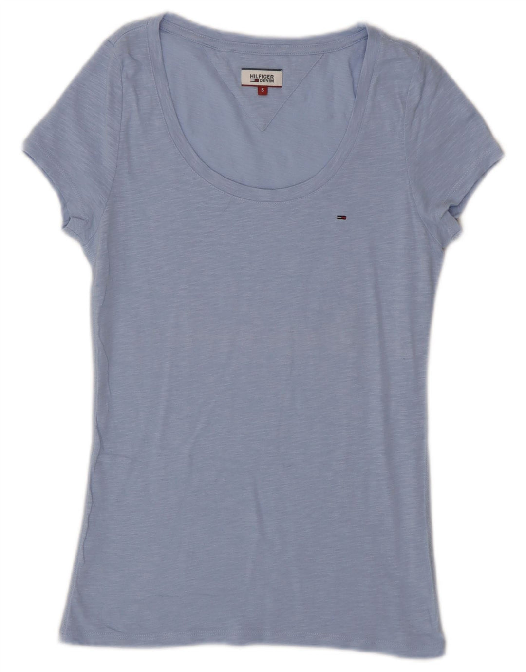 Tommy Hilfiger Womens T-Shirt Top UK 10 Small Blue