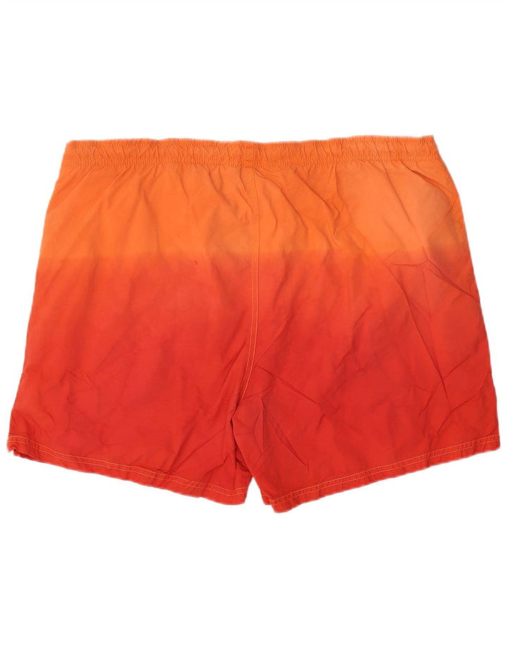 PIELINI Mens Swimming Shorts XL  Orange Colourblock Polyester