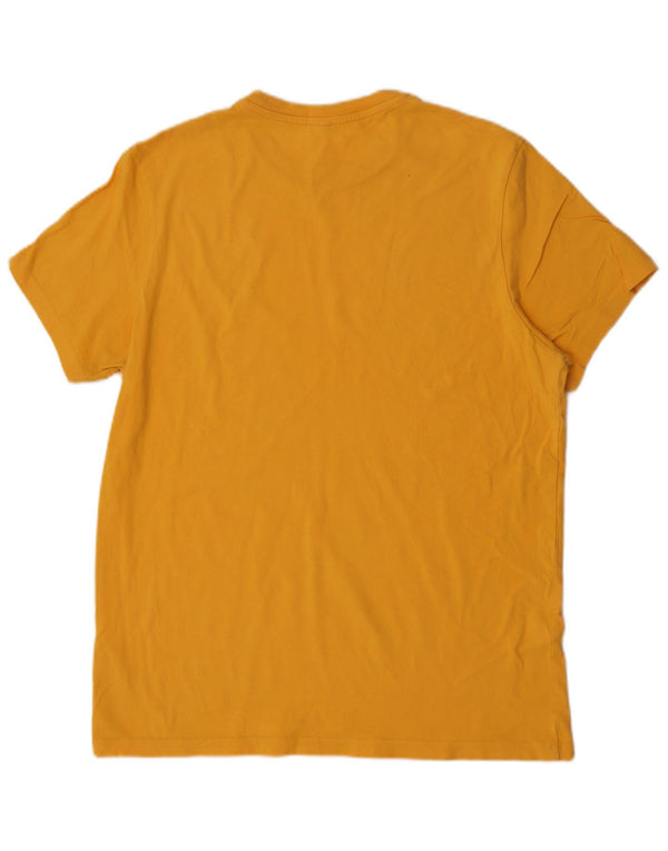 Jack Wills Mens T-Shirt Top Large Yellow Cotton