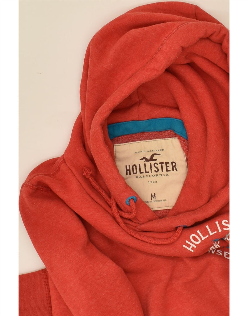 HOLLISTER Mens Hoodie Jumper Medium Red Cotton | Vintage Hollister | Thrift | Second-Hand Hollister | Used Clothing | Messina Hembry 