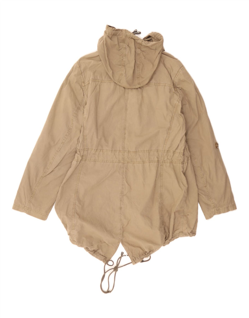 LEVI'S Womens Hooded Parka Jacket UK 18 XL Beige Cotton Vintage Levi's and Second-Hand Levi's from Messina Hembry 