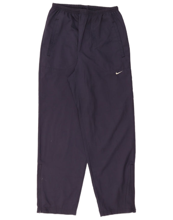 NIKE Womens Tracksuit Trousers US 12/14 Large  Navy Blue Polyester