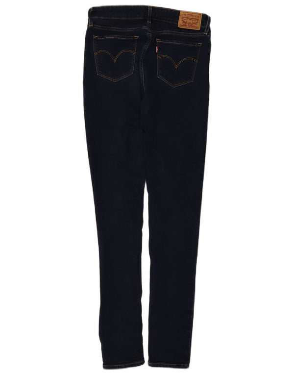 Levi's Womens 711 Skinny Jeans W27 L32 Navy Blue Cotton