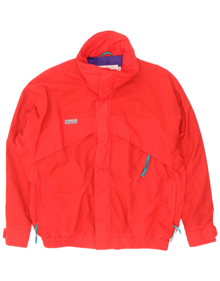 Columbia Mens Loose Fit Ski Jacket UK 40 Large Red Nylon