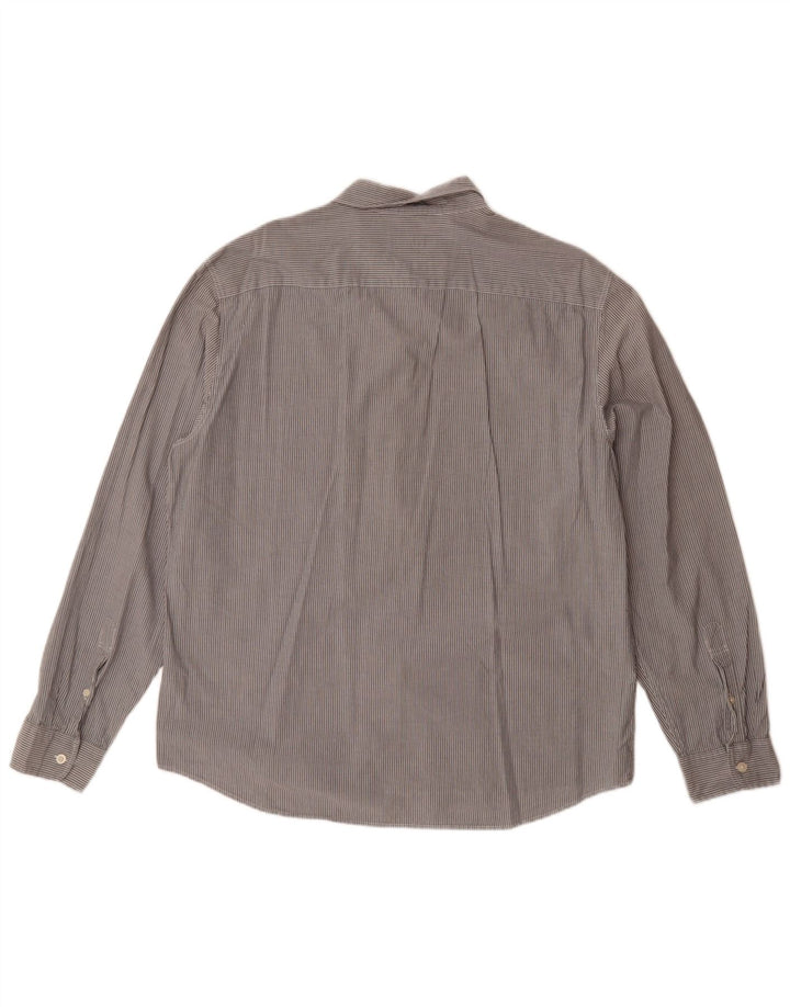 JACK WILLS Mens Slim Fit Shirt XL Grey Pinstripe Cotton