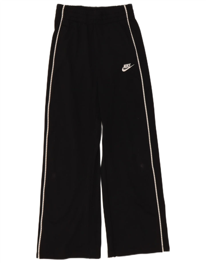 Nike Girls Tracksuit Trousers 10-11 Years Medium Black Polyester