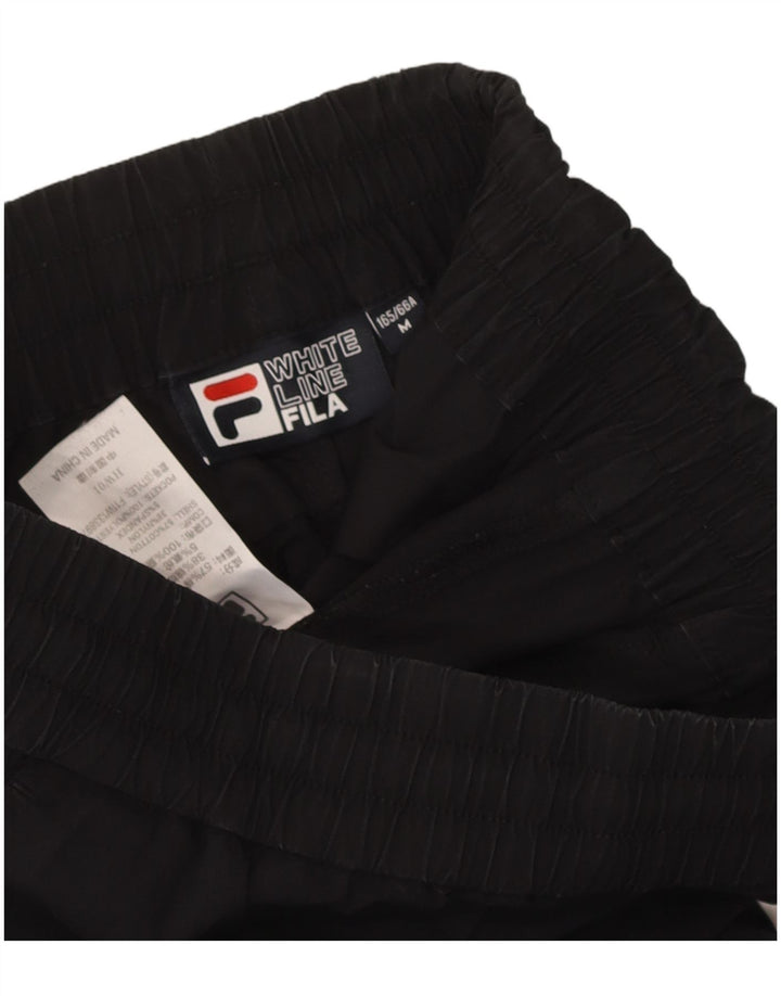 Fila Mens Cargo Tracksuit Trousers Joggers Medium Black Cotton