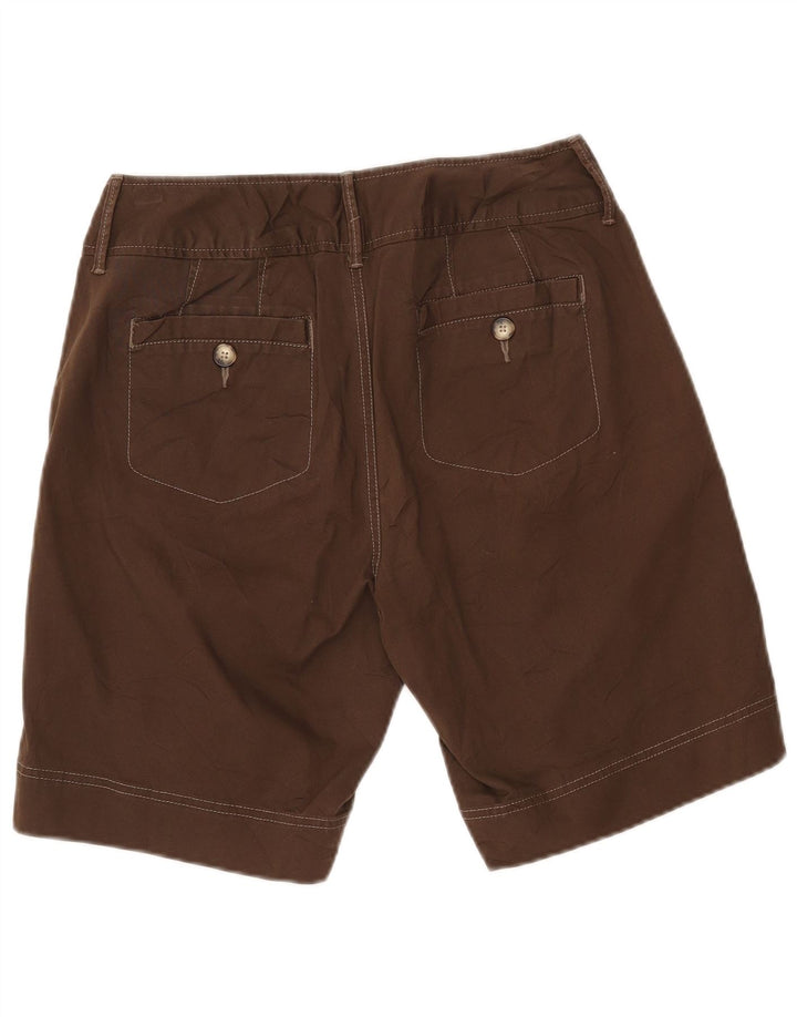 Eddie Bauer Womens Blakely Fit Bermuda Shorts US 8 Medium W30  Brown Cotton