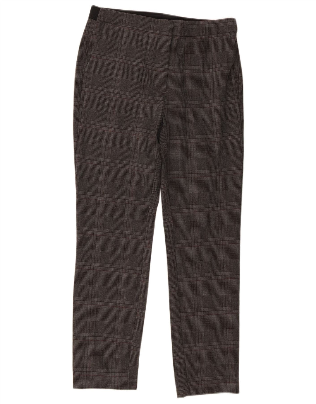 Zara Womens Slim Suit Trousers Medium W28 L27 Grey Check