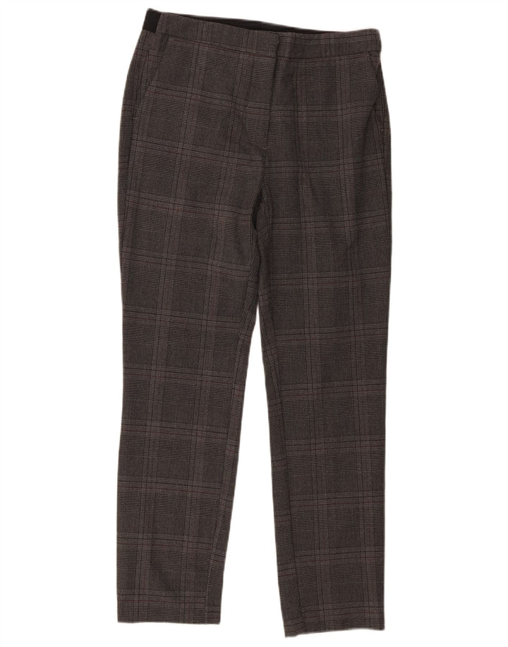 Zara Womens Slim Suit Trousers Medium W28 L27 Grey Check