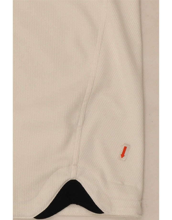Adidas Mens Polo Shirt UK 44/46 Large White Polyester