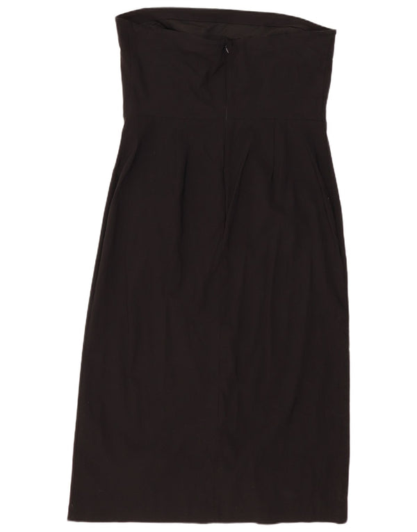 Marks & Spencer Womens Strapless Dress UK 18 XL Black Viscose