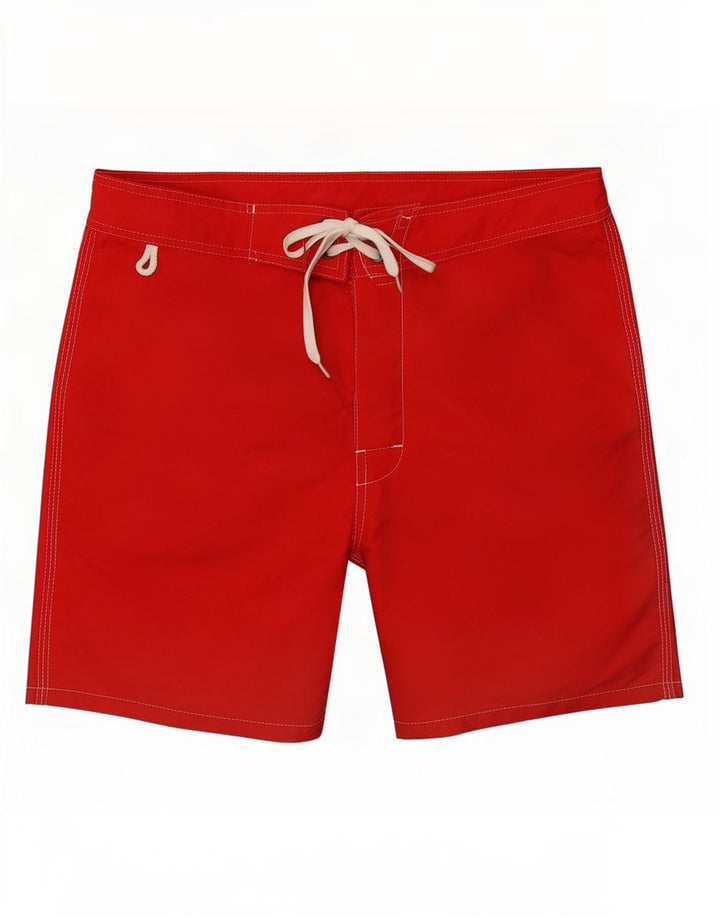 Sundek Mens Swimming Shorts Medium Red Polyester