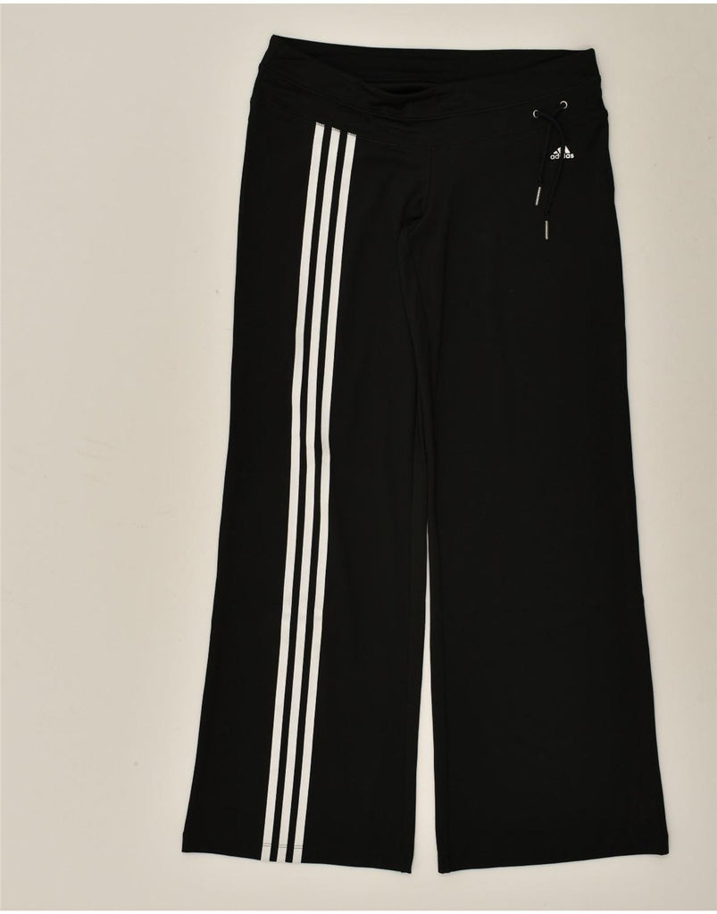 ADIDAS Womens Climacool Tracksuit Trousers UK 14 Large  Black Polyester | Vintage Adidas | Thrift | Second-Hand Adidas | Used Clothing | Messina Hembry 