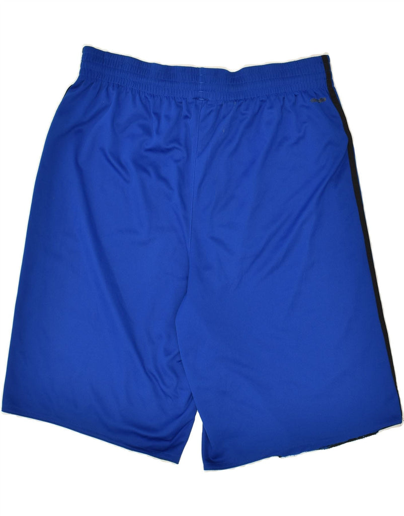 ADIDAS Mens Sport Shorts Large Blue Polyester | Vintage Adidas | Thrift | Second-Hand Adidas | Used Clothing | Messina Hembry 