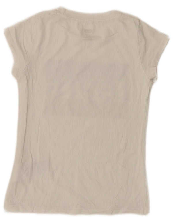 Levi's Girls Graphic T-Shirt Top 7-8 Years White Cotton