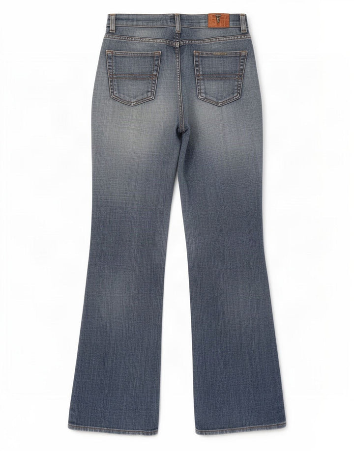 Trussardi Womens Bootcut Jeans W30 L33 Blue Cotton