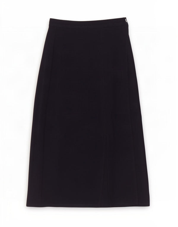Max Mara Womens Midi Skirt Small W26 Navy Blue