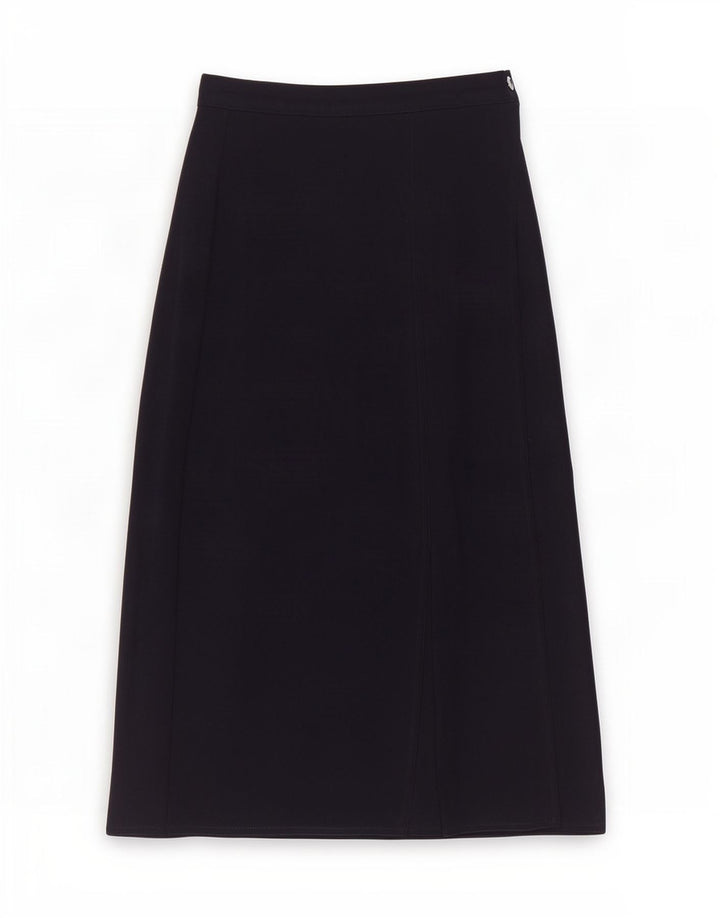 Max Mara Womens Midi Skirt Small W26 Navy Blue