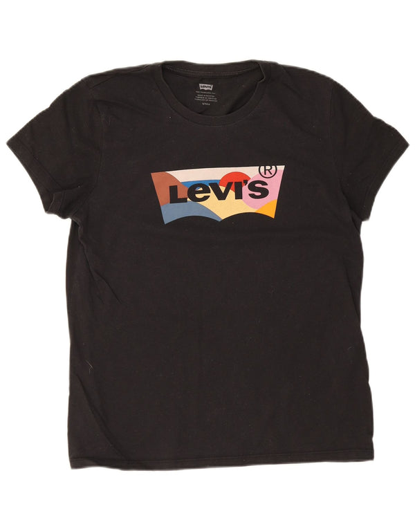 Levi's Mens Graphic T-Shirt Top Small Black Cotton