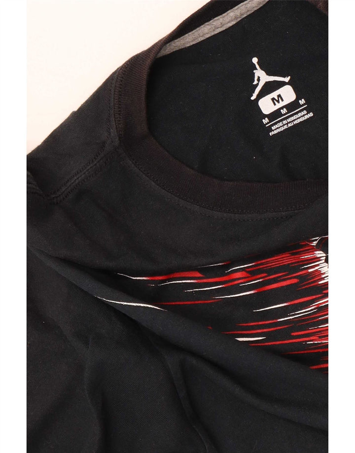 Jordan Mens Graphic T-Shirt Top Medium Black