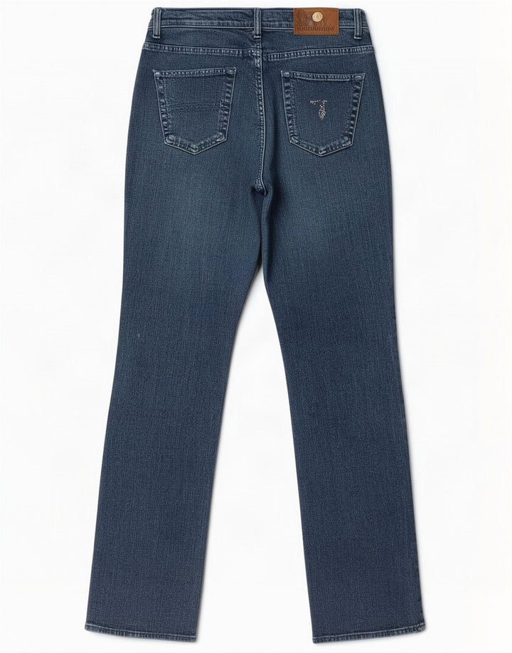 Trussardi Womens Straight Jeans W28 L32 Blue