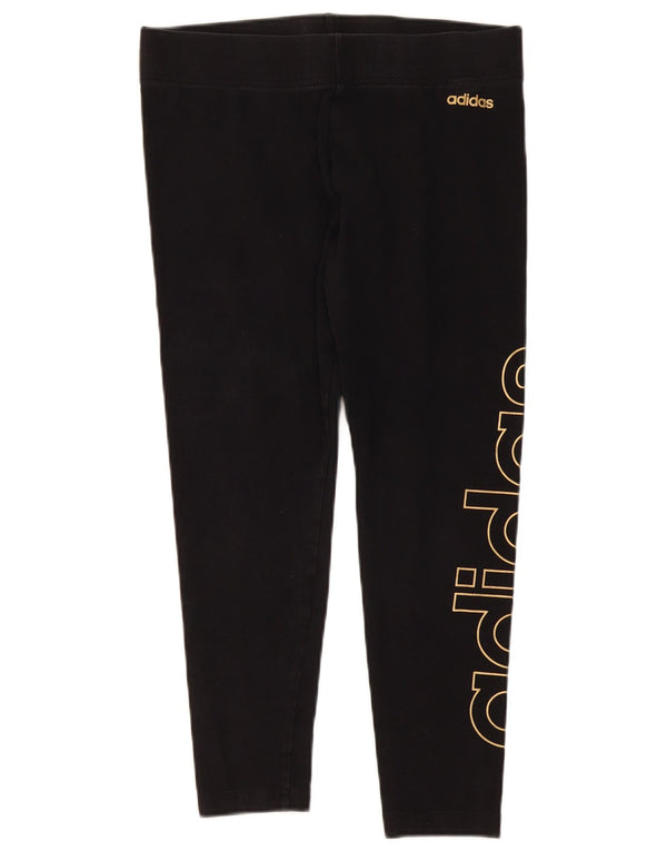 Adidas Womens Graphic Leggings UK 16/18 Large Black
