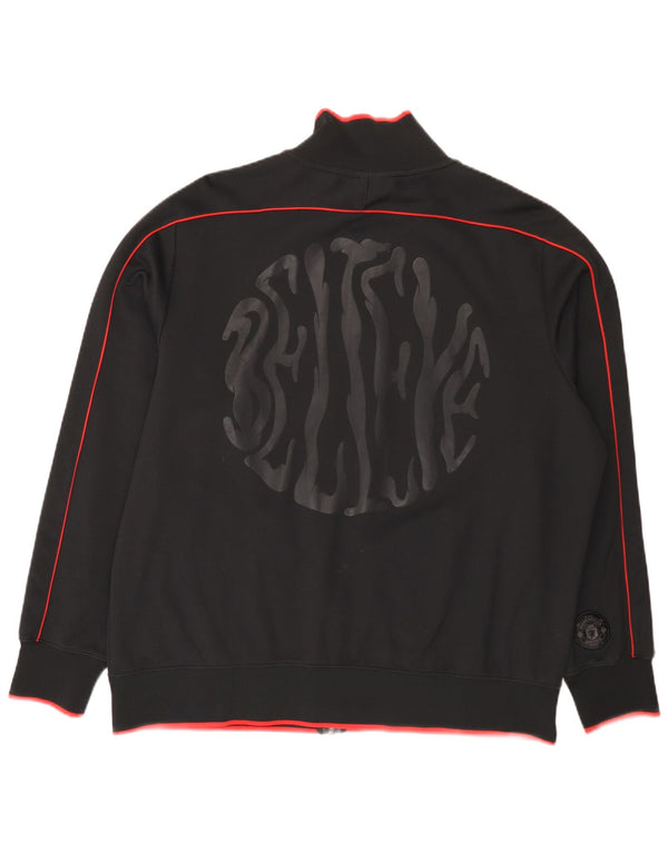 Nike Mens Manchester United Tracksuit Top Jacket 2XL Black Colourblock