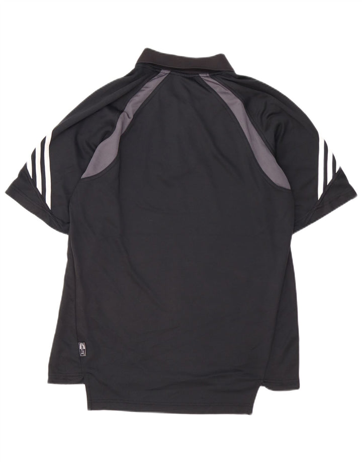 ADIDAS Mens Climalite Polo Shirt Large Black Polyester