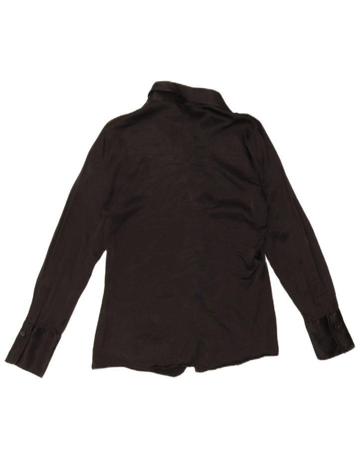 Zara Womens Shirt Blouse UK 14 Large Black