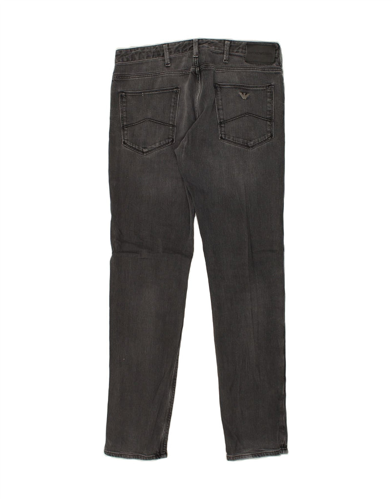 EMPORIO ARMANI Mens Skinny Jeans W33 L33 Grey Cotton | Vintage Emporio Armani | Thrift | Second-Hand Emporio Armani | Used Clothing | Messina Hembry 