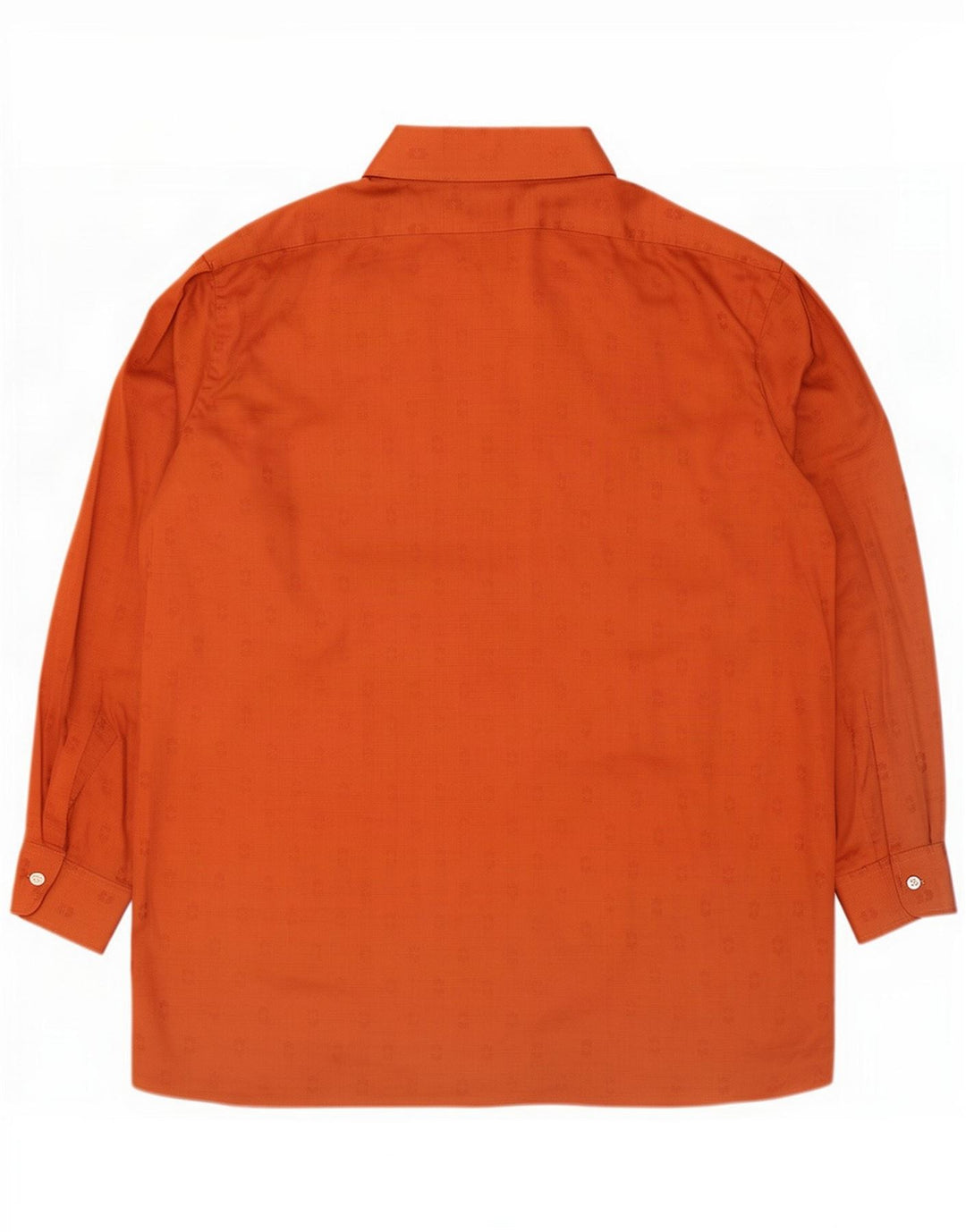 Schild Mens Shirt Size 43 Large Orange Ikat Cotton