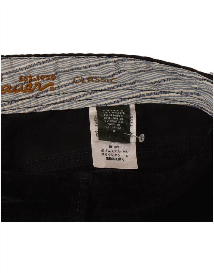 Eddie Bauer Womens Classic Corduroy Trousers US 8 Medium W30 L32 Black