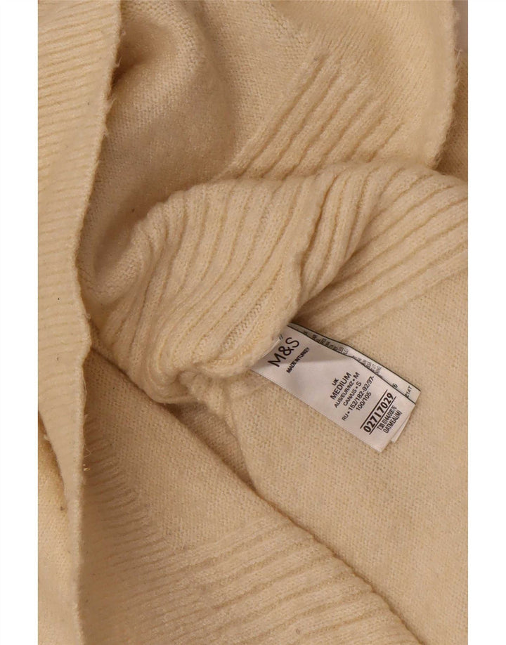 Marks & Spencer Mens Roll Neck Jumper Sweater Medium Beige Acrylic