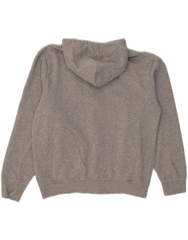 Fila Womens Graphic Zip Hoodie Sweater UK 16 Large Grey Cotton