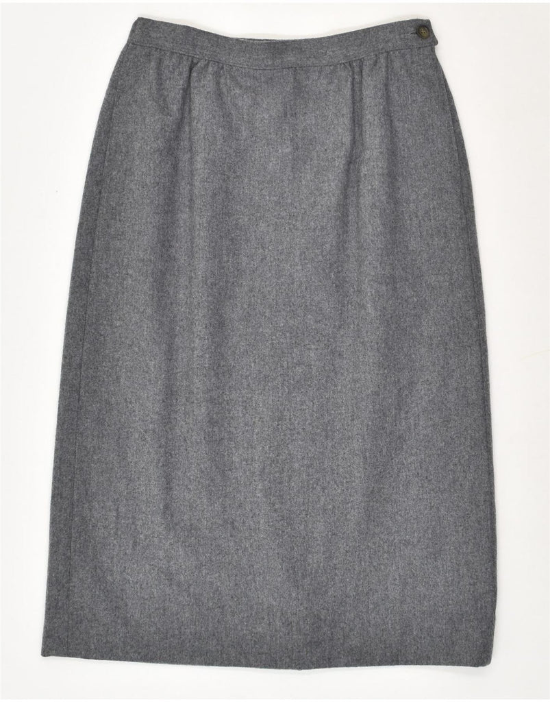PENDLETON Womens Petite High Waist Straight Skirt Size 6 Medium W26 Grey | Vintage Pendleton | Thrift | Second-Hand Pendleton | Used Clothing | Messina Hembry 