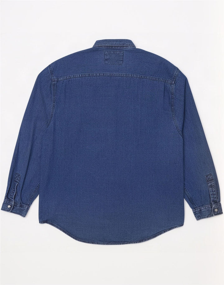 Levi's Mens Denim Shirt Large Blue Cotton